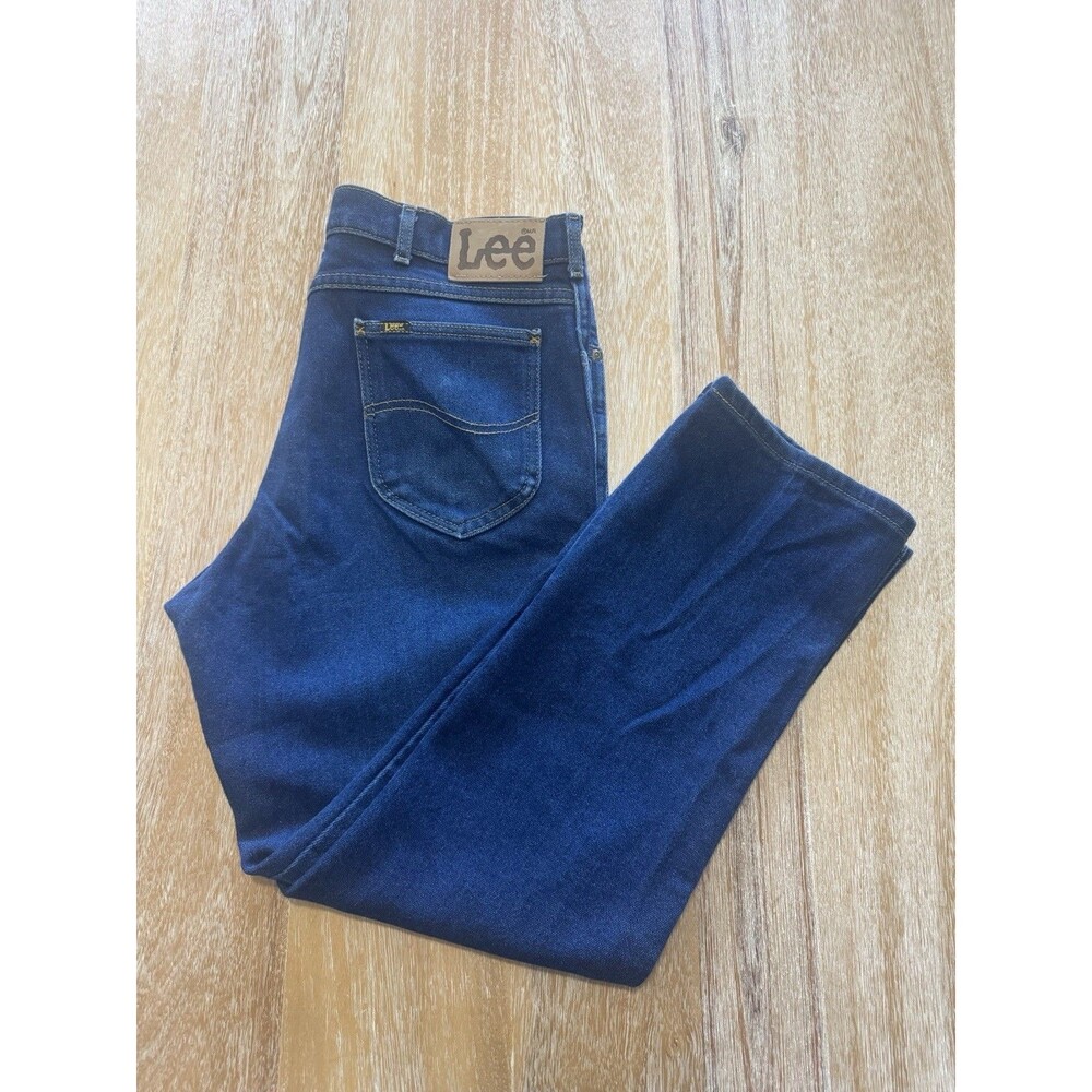 Vtg 80s Lee Riders Jeans Mens 38x30 Measures 35x30 Made in USA Union Tag Denim